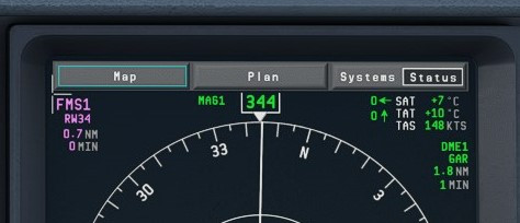 FSS E-Jets MFD ND Mode